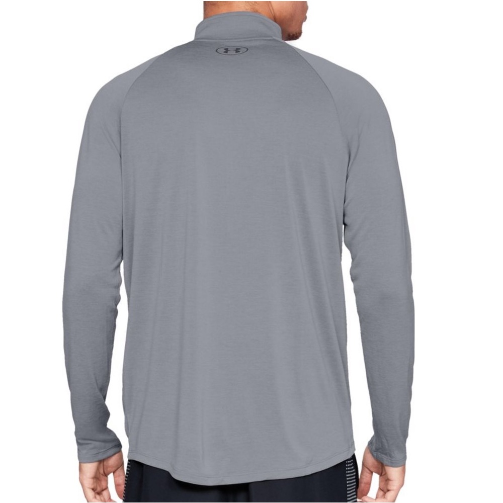 New Under Armour 1/2 Zip Long Sleeve Light Gray - Picture 2 of 7
